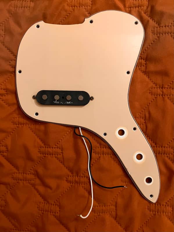 Squier Vista Musicmaster bass pickguard and pickup 1997 image 1