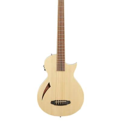 ESP LTD TL-5 Thinline 5-String Acoustic Electric Bass Guitar Natural image 2