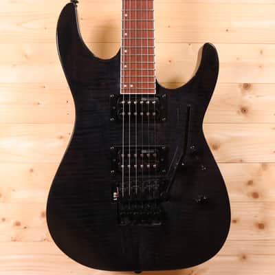 ESP LTD M-200FM - Roasted Jatoba Fingerboard, See Thru Black image 1