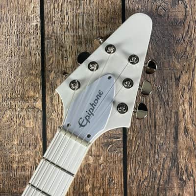 Epiphone Brendon Small Signature Snow Falcon Flying V (2018) image 4