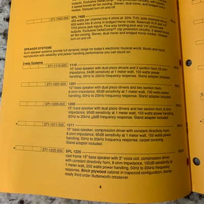 Sunn Sound Reinforcement Catalog 1991 Mixer Speakers etc image 6