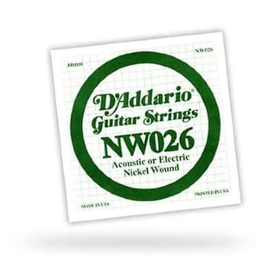 D'Addario XL Nickel Wound .026 Single String image 2