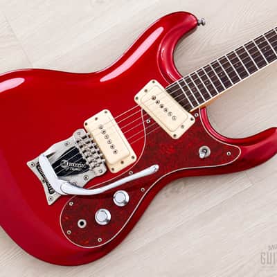1990s Mosrite Super Custom ‘65 Ventures Model Candy Apple Red w/ Vibramute, Japan Kurokumo image 1