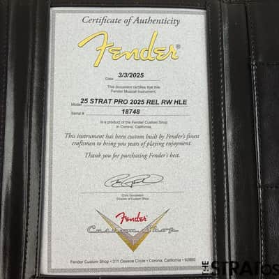 Fender USA Custom Shop Custom Strat Pro 2025 Relic BODY HLE Gold image 2