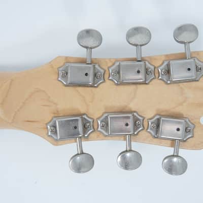 MarineRider MR-1 Metallic Silver Mosrite Ventures Copy Built-in Amp travel guitar Made in JAPAN image 12