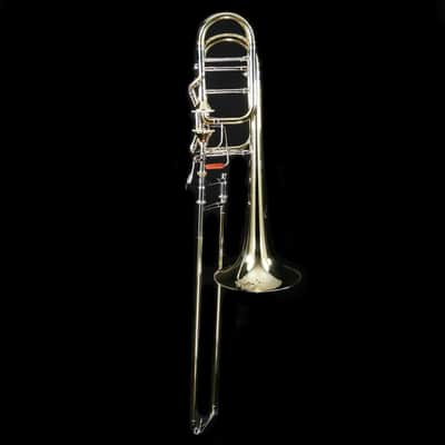 Bach 50AF3 Stradivarius Pro Bb/F/Gb Bass Trombone Infinity Valve Open Wrap image 3