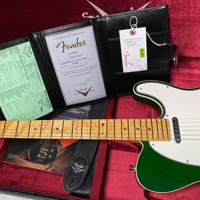 NEW! Fender American Custom Telecaster - Birdseye Maple Neck - Emerald Green Transparent - 7.3lbs - Authorized Dealer - G07548 image 15
