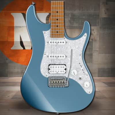 Ibanez AZ Prestige 6 String Electric Guitar w/Case - Ice Blue Metallic (AZ2204ICM) image 1