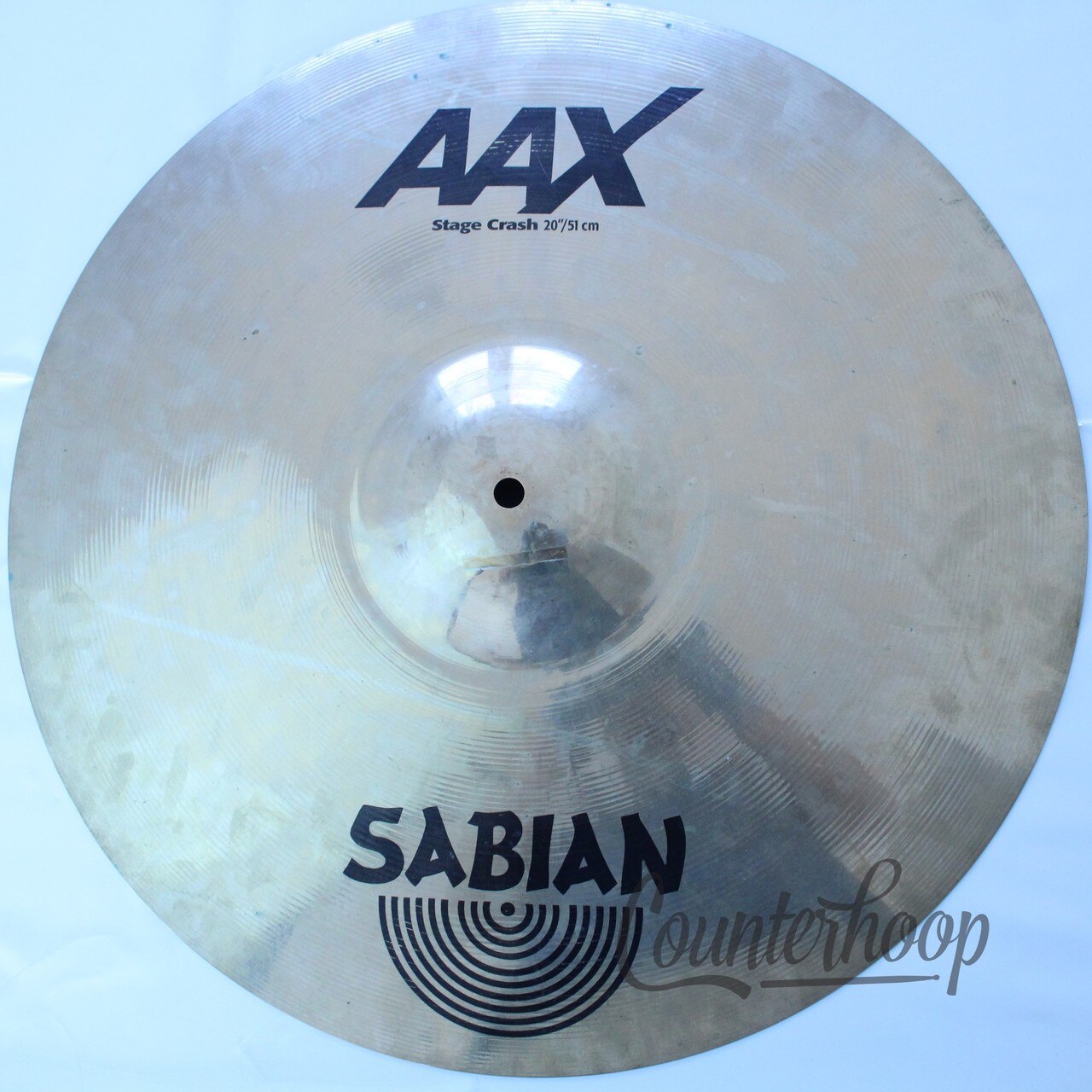 Sabian 20" AAX Stage Crash Cymbal B20 Med-Thin 2119g 22008XB AA Canada Brilliant — main photograph