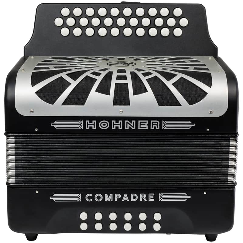 Hohner Compadre Accordion (with Gig Bag), Black, E/A/D, with Gig Bag image 1