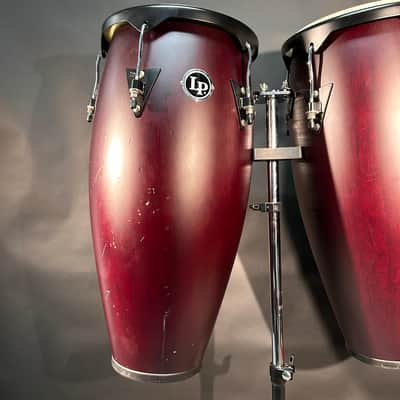 Latin Percussion LPA647-AW Aspire Series 11/12" Conga Set with Stand, Black Hardware 2010s - Natural image 6