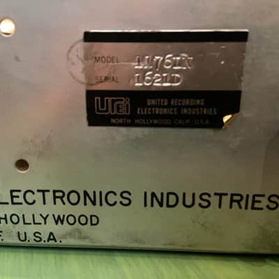 Urei Universal Audio 1176LN Rev. D Limiting Amplifier 1970s - Black Panel image 20