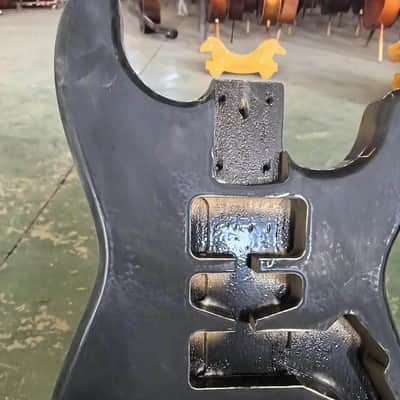 Black Poplar Wood Guitar Strat Style Body DIY Project image 4