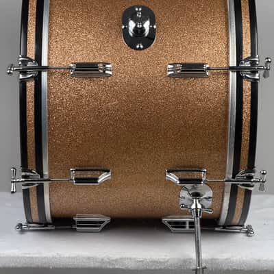 Rogers 20/12/16" 60's Headliner Holiday Drum Set - Champagne Sparkle image 6