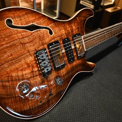 PRS Private Stock Special Semi-Hollow Koa Natural with Light Smokeburst #9972 image 5