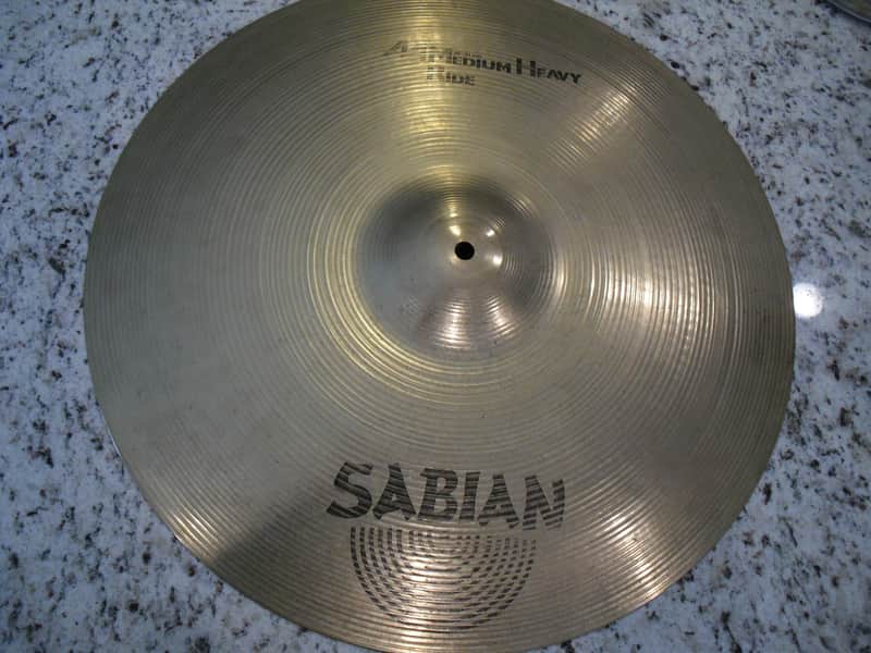 20" Sabian AA Medium Heavy Ride Cymbal 2740g brilliant finish image 1
