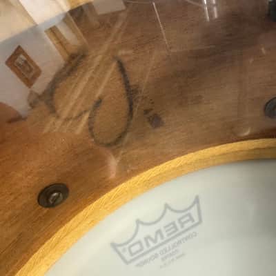 Ludwig Jazz Fest 14” x 5” Snare Drum  50’s - 60’s  - White Marine Pearl Trans Badge image 15
