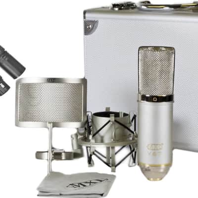 MXL V67g HE Large Capsule Condenser Microphone Heritage Edition w/ Case, Shock Mount, Pop Filter, and Mic Cable image 5