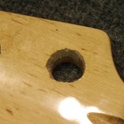 Nameless Jazz Bass Neck Reverse headstock/ Left Handed Block Inlays image 7