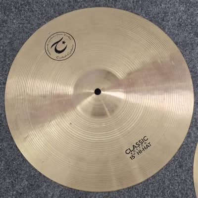 Used Turkish Classic Hi Hat Cymbals 15" - Good image 3