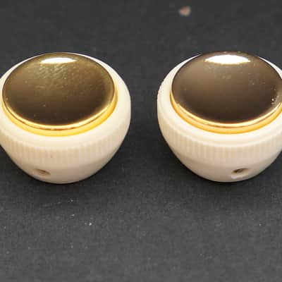 PAIR OF GENUINE Hofner 500/1 Beatle Violin Bass H909/15 Tea Cup Knobs image 2
