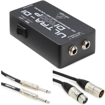 Behringer Ultra-DI DI400P 1-channel Passive Instrument Direct Box with Cables image 3