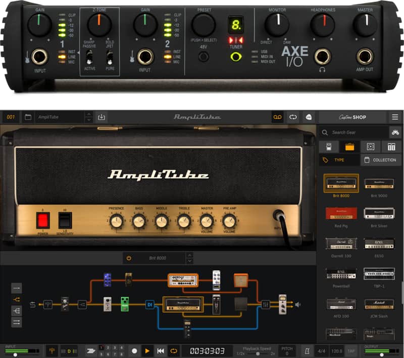 IK Multimedia Axe I/O + AmpliTube 5 Max + TONEX MAX Bundle (AxeIOAmp5Maxd1) image 1