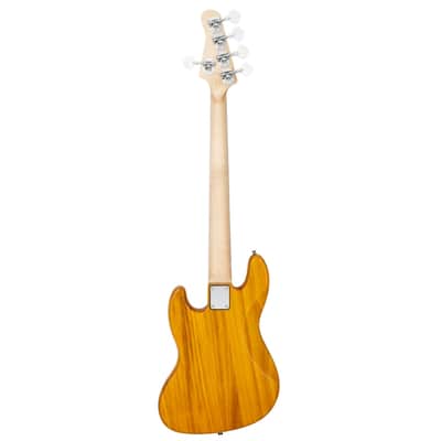 Glarry GJazz Electric 5 String Bass Guitar Full Size - Yellow image 2