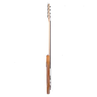 Exquisite Burning Fire Style Electric Bass Guitar Burly Wood Standard image 7