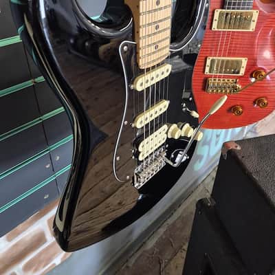 Fender American Performer Stratocaster HSS 2023 Gloss Black Electric Guitar image 3