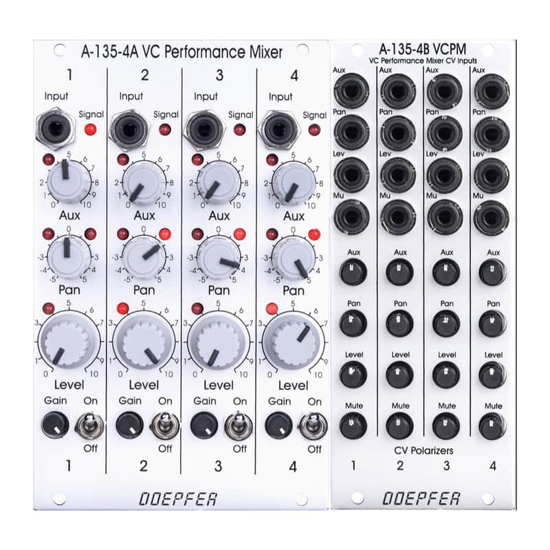 Doepfer A-135-4A/B VC Performance Mixer (2 Module Set) image 1