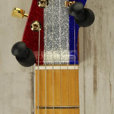 DEMO Fender Buck Owens Telecaster - Red/Silver/Blue Sparkle (703) image 5