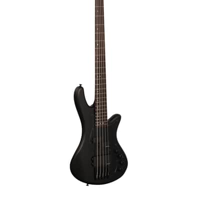 Schecter Stiletto Stealth 5 Bass Sat Black image 8