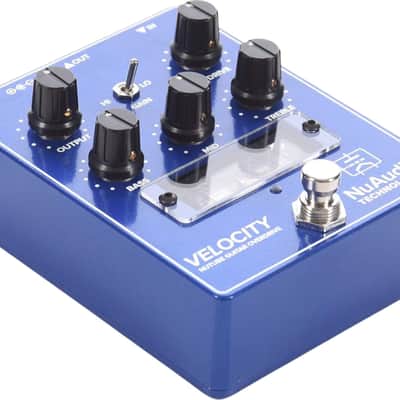 Mission Engineering NuAudio Velocity NuTube Overdrive Effects Pedal, Blue image 2