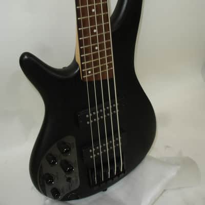 2023 Ibanez Standard SR305EBL Left-handed 5-String Electric Bass Guitar, Rosewood Fingerboard, Weathered Black - Previously Owned image 3