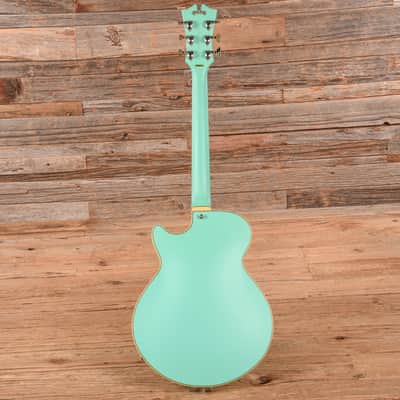 D'Angelico Deluxe SS Semi-Hollow Single Cutaway Matte Surf Green 2020 image 5