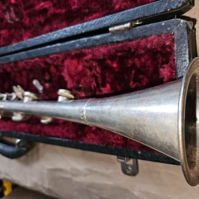 Cavalier American Silver-Plated Metal Clarinet, USA, Very Good Condition image 11