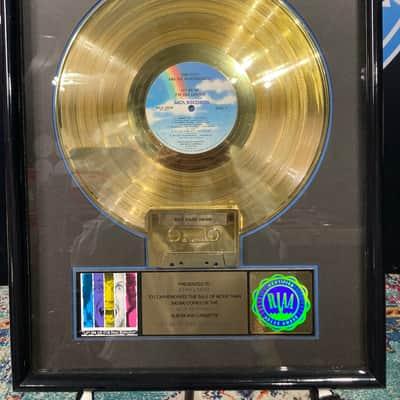 Stan Lynch Tom Petty and The Heartbreakers, RIAA, Let Me Up (I've Had Enough) Gold Record (#20) image 2