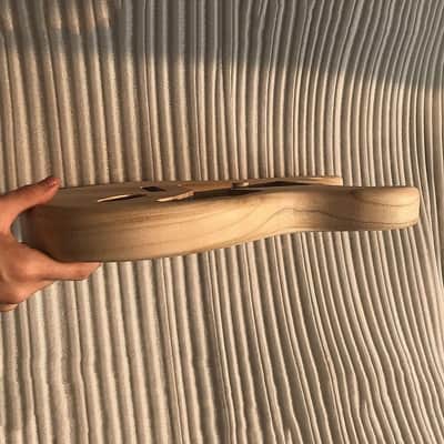 Unfinished Strat Style Guitar Poplar Wood Body image 2
