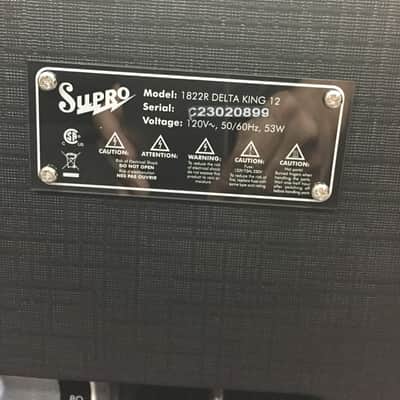 Supro Delta King 12-15W Tube Amp for Guitar-1822R-Classic Sound-Black and Black image 4
