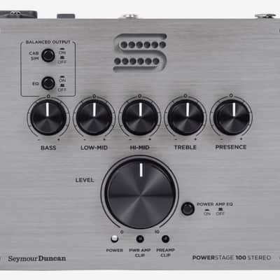 NEW IN THE BOX SEYMOUR DUNCAN POWERSTAGE  100 STEREO 2-Channel 100-Watt Pedalboard Guitar Amp SILVER image 5