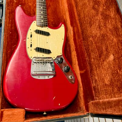 Fender Mustang Electric 1965, Red with Hardshell Case - Pre Owned image 4