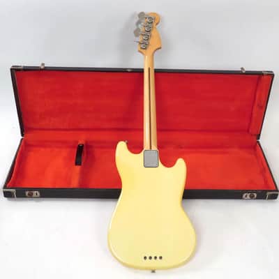 1979 Fender Mustang Bas Olympic White Lefty Left Handed image 5