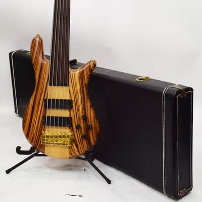 Spector Euro Series 6LX 6-String Fretless Bass Guitar with Zebrawood image 1
