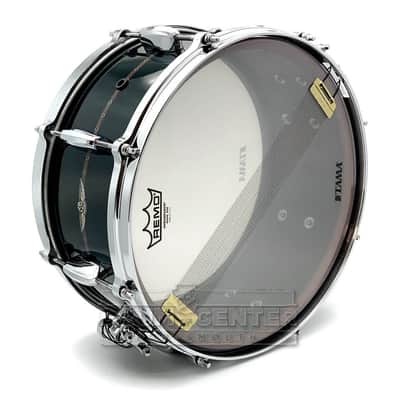 Tama Star Bubinga Snare Drum 14x6.5 Dark Green Cordia w/Outside Inlay image 4