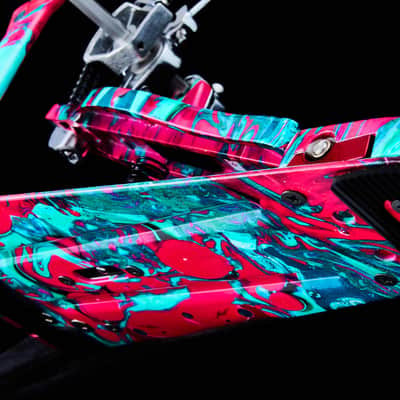 Tama HP900PMCS 50th Limited Iron Cobra Power Glide Single Pedal - Marble Coral Swirl image 6