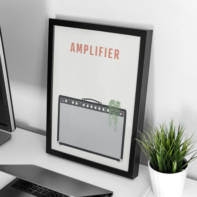 Fender Amplifier Print - Guitar Amp Poster, A4 Size image 1