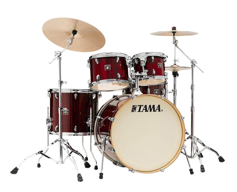 Tama Superstar Classic 5-pc Shell Pack w/22" Kick - Gloss Garnet Lacebark Pine image 1