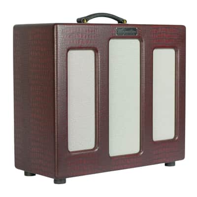 New Magnatone Limited Edition Varsity Reverb 1x12 Combo Cathedral Burgundy #008866 image 2