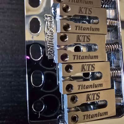 Wilkinson Strat Bridge with Titanium saddles image 3